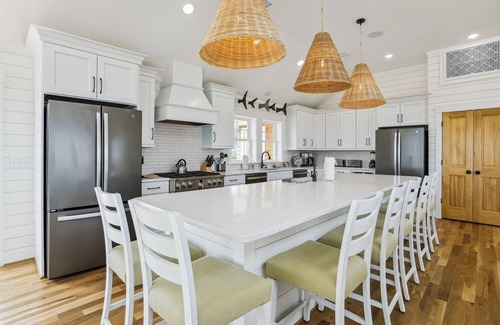 Pine Island Casa | Newbern - New Cons. Semi Oceanfront in Corolla with Fire Pit, Elevator, Hot Tub and More!