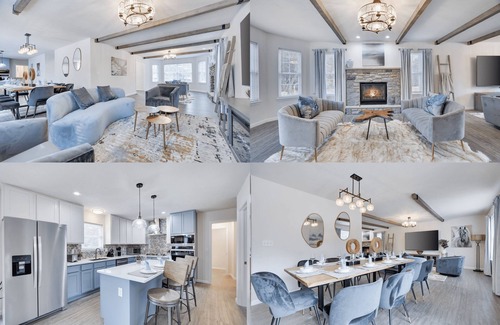 Pocono Pines Casa | NewBuild 6 EnsuiteBdrms/7Ba Private Out/Indoor Pool&Spa/Sauna/Game Floor/EV Chrg