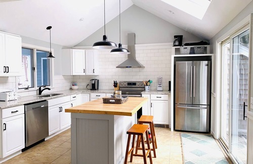 Harwich Casa | Newly listed for summer! Beautiful family home steps to largest lake on Cape Cod