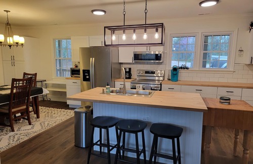Chester Casa | Newly renovated, charming brick home set on 45 acres with pond and hiking trails
