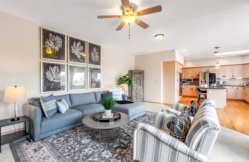 Camano Island Casa | Newly updated home with sweeping cascade views, gas grill, WiFi & lush acreage