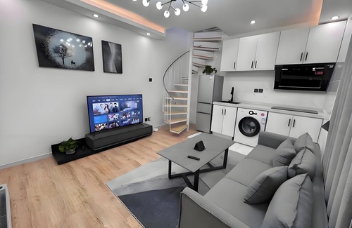 Jinsong Panjiayuan Apartamento | Nice 1br duplex Apartment with Roof terrace in Beijing downtown