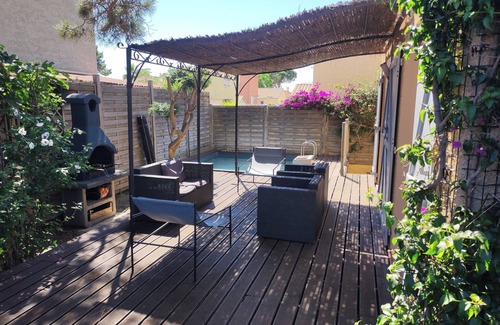 Sainte-Marie-Plage Casa | Villa de lujo cerca de la playa, climatizada, con piscina y 4 dormitorios.