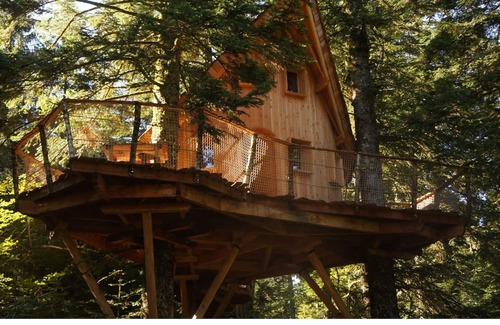 La Tour-dʼAuvergne Cabina | Cabane Nis dau Sapï-Cabaña de madera-Baño Privado-Vista al bosque