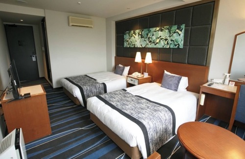 Kita Ward Hotel | Nonsmoking 8F Twin Room Park View Free flat pa / Okayama Okayama