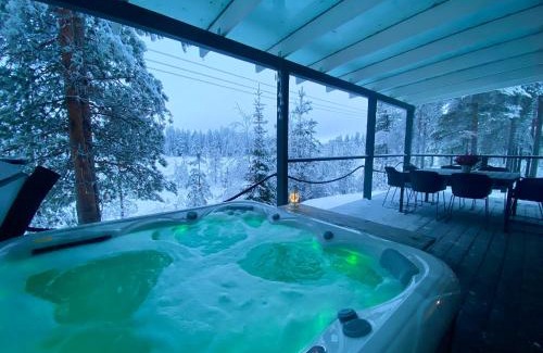 Kittila Chalet De Esquí | Northern Light Villa Ylläs with a Jacuzzi