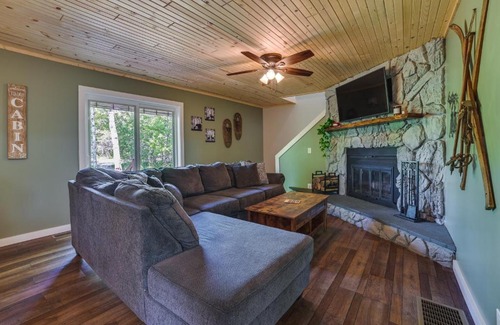 Elmira Casa | Northern Michigan Hideaway with Hot Tub and Fire Pit!