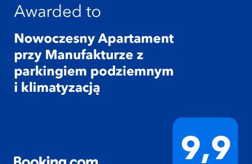 Baluty Apartamento | Nowoczesny Apartament przy Manufakturze z parkingiem podziemnym i klimatyzacją