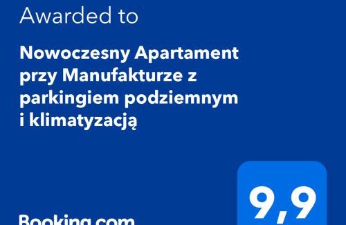 Baluty Apartamento | Nowoczesny Apartament przy Manufakturze z parkingiem podziemnym i klimatyzacją