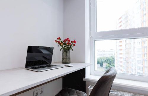 Svyatoshyns'kyi District Apartamento | Nyvky Like Home - Нивки Парк - Студія 40-1