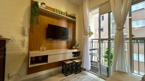 Panamby Apartamento | O mais completo Studio com sacada prox Tokio Marine Hall