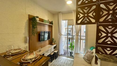 Panamby Apartamento | O mais completo Studio com sacada prox Tokio Marine Hall