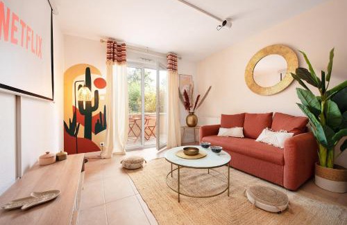 Barriere de Paris Apartamento | Oasis Cachée - Jacuzzi et cinéma