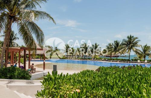 Puerto Juárez Apartamento | *OCEAN Beachfront 4 BDR with pool by Casa Paraiso*
