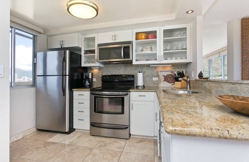 Diamond Head - Kapahulu - St. Louis Condominio | Penthouse en el piso 14 en la Costa Dorada de Hawái en el hotel Diamond Head Beach