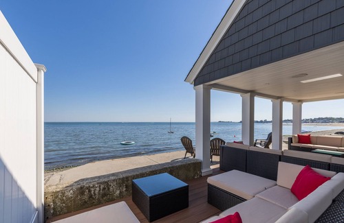 Milford Casa | Ocean Front Beach Home: Walk out back door to ocean in steps. Unparalleled views