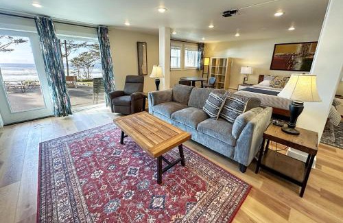 Yachats Apartamento | Ocean Front Studio, Heron at Oregon House, Stairs to the Beach!