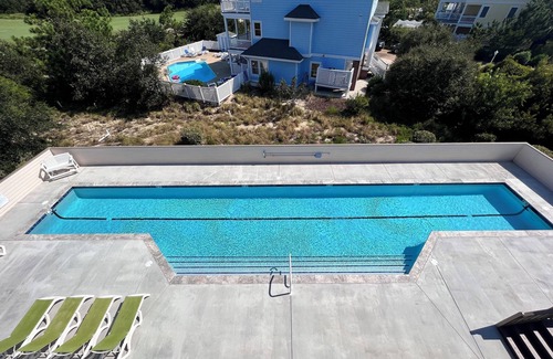 Corolla Casa | Ocean & Golf Course Views, 5 Bedroom, Private 75 Ft Pool, Gym/Pickleball/Tennis
