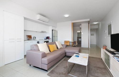 Yeppoon Apartamento | Vista al Mar 1 Unidad de cama. Cama King con baño en suite