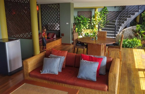 Laem Set Villa | Villa Esmeralda, magnífica vista al mar, 1 cama villa con piscina, jacuzzi, gimnasio y coche