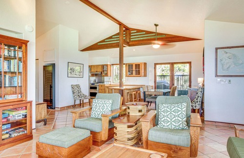 Kona Paradise Casa | ¡Capitán Cook ‘Anji’s Beach House’ con Lanai y vistas!