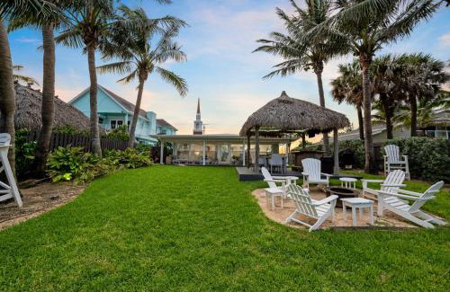 Cocoa Beach Casa | Oceanfront Cocoa Beach Vacation Home Private Beach, Tiki Bar & Family Fun