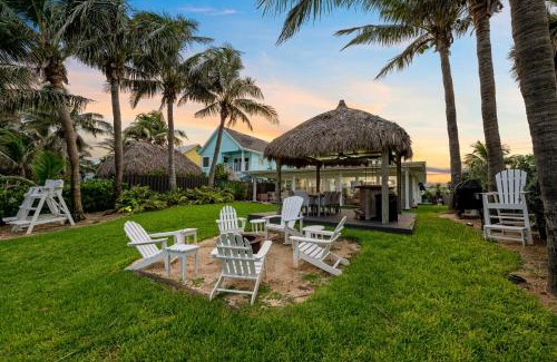 Cocoa Beach Casa | Oceanfront Cocoa Beach Vacation Home Private Beach, Tiki Bar & Family Fun