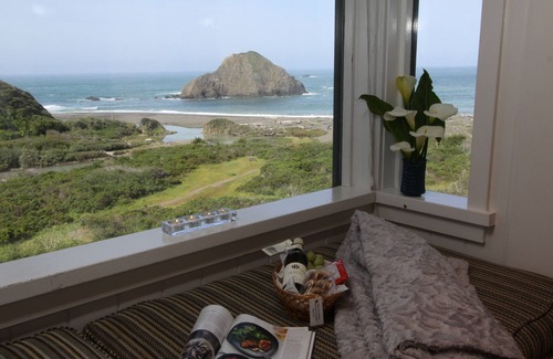 Elk Cabaña | Vista al mar y acceso al océano Elk Cove Inn & Spa Cottage