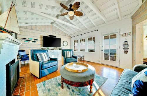 Village of La Jolla Casa | Oceanfront Dog Friendly Home with Waterfront Porch, Gas Grill, Hot Tub & Fire Pit