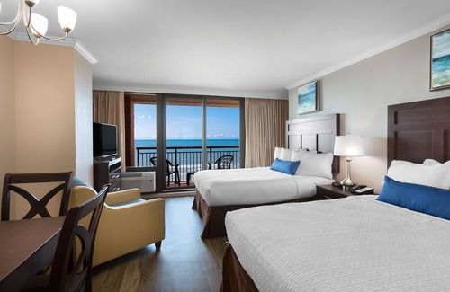 Myrtle Beach Complejo | Eficiencia doble frente al mar con vista + Privilegios de alquiler en el sitio oficiales
