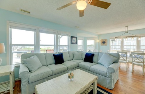 Emerald Isle Casa | Oceanfront Emerald Isle Escape with Private Hot Tub!