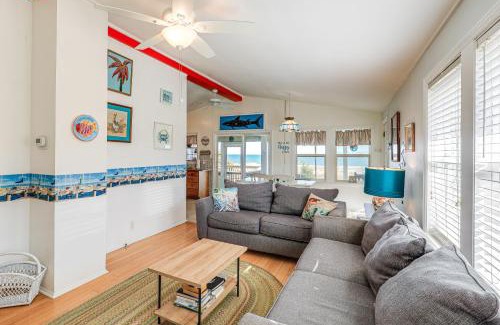Topsail Beach Casa | Oceanfront Gem with Rooftop Deck Steps to Sand