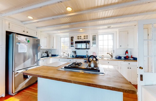Dennis Casa | Oceanfront home with private beach, large deck, & washer/dryer - dog-friendly