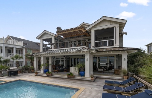 North Litchfield Beach Casa | Oceanfront house with separate carriage house & private swimming pool at North Litchfield Beach.