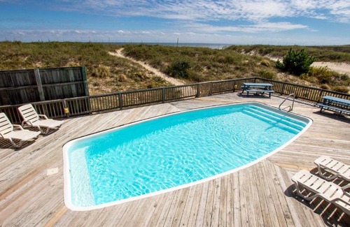 Carova Beach Casa | Oceanfront, Wild Horses, Ocean Views, Private Pool, 4x2251, Beauty & The Beach