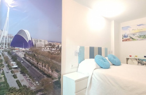 Ciudad de las Artes y las Ciencias Apartamento | Apartamento Oceanografico