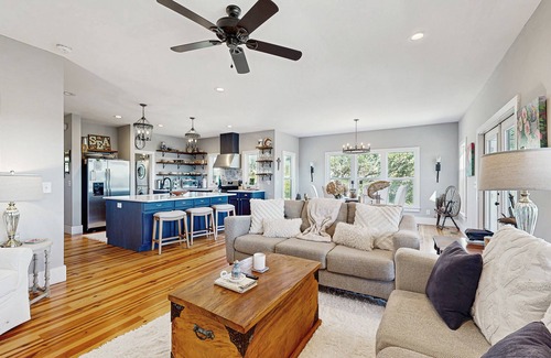 Edisto Island Casa | Oceanview home in Edisto Beach, fire pit, & well-equipped kitchen