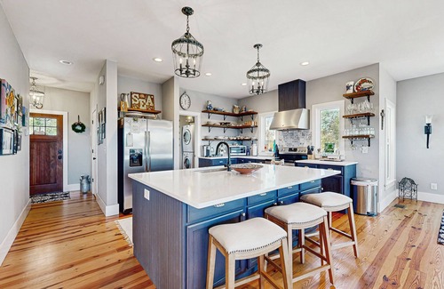Edisto Island Casa | Oceanview home in Edisto Beach, fire pit, & well-equipped kitchen