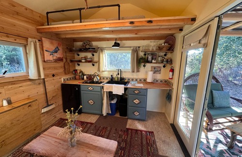 Warner Springs Cabina | Off Grid Petfriendly sanctuary surrounded by ancient oaks with fenced yard.