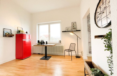 Schleswig Apartamento | Old apartment with panoramic view of the Schlei, balcony and fireplace in the heart of Schleswig