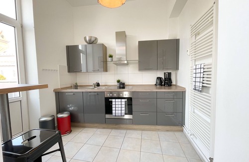 Schleswig Apartamento | Old apartment with panoramic view of the Schlei, balcony and fireplace in the heart of Schleswig