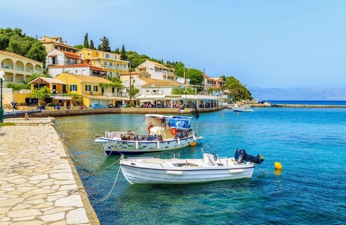 Gimari Villa | Olive grove villa, games room + path to the beach