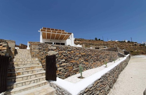 Kithnos Villa | Villa frente al mar de la costa de oliva