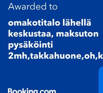 Hameenlinna Apartamento | Omakotitalo rauhallisella sijainnilla lähellä keskustaa Maksuton pysäköinti ja puusauna