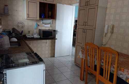 Boqueirao Apartamento | Pie en la arena y con la mejor ubicación de Praia Grande en Boqueirão