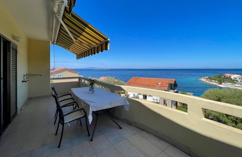 Lun Apartamento | Apartamento de una habitación con terraza y vista al mar Lun, Pag (A-19358-b)