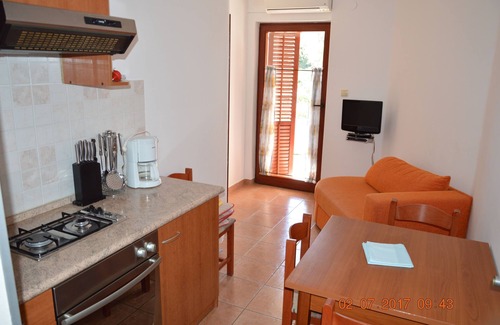 Jakisnica Apartamento | Apartamento de una habitación con terraza y vista al mar Jakisnica, Pag (A-4160-b)