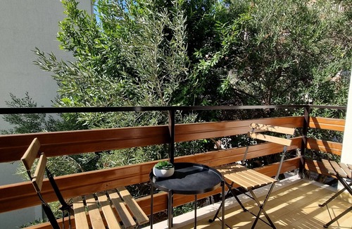 Duce Apartamento | Apartamento de una habitación con balcón y vista al mar Duce, Omis (A-2821-c)