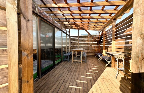 Shiraoi Casa | One group one building with natural hot springs / Shiraoi-gun Hokkaidō