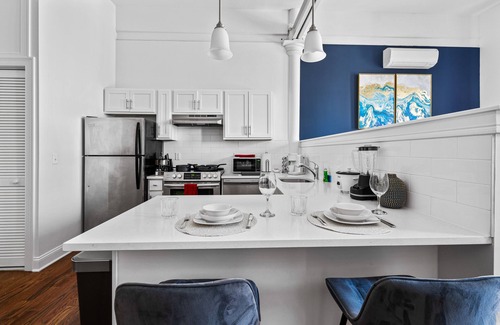 Central Business District Apartamento | Open space lux studio near EWR - 1 min walk to Prudential